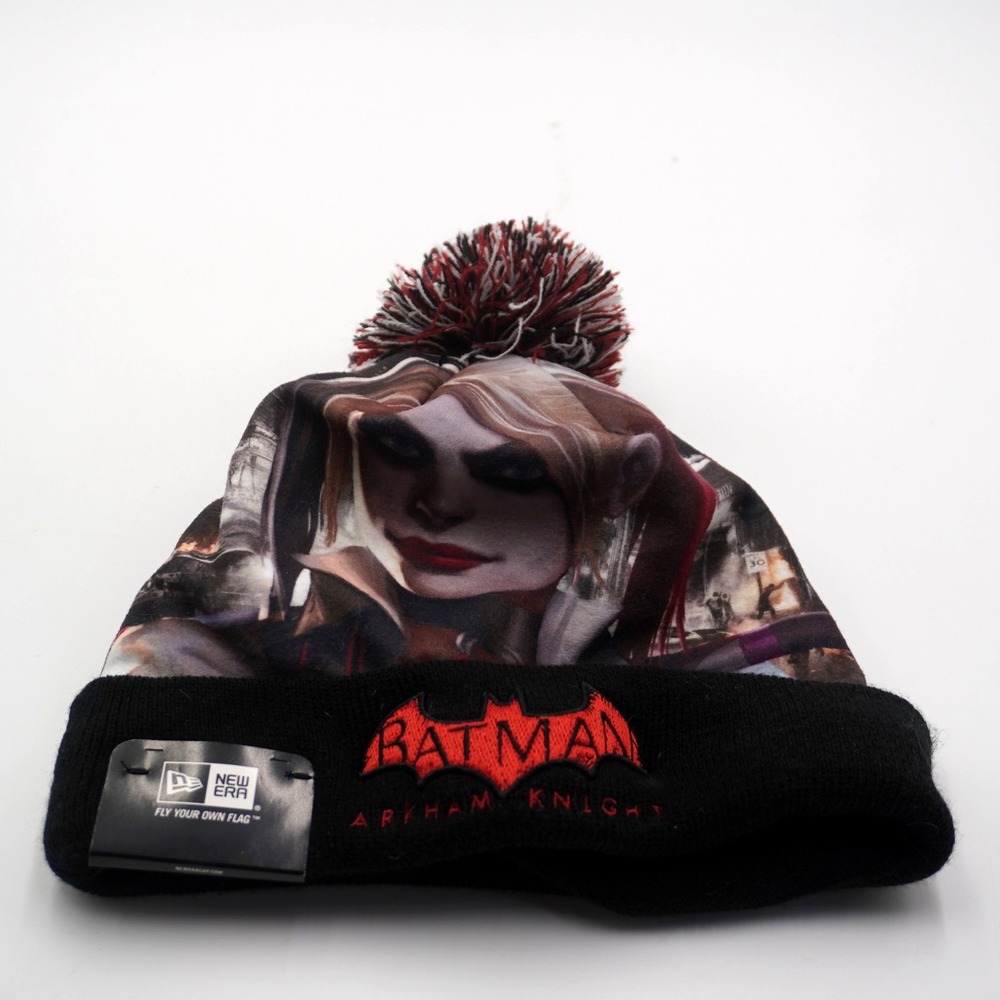 New Era Batman Arkham Knight Harley Quinn Pom Beanie DC Comics One Size